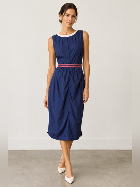 Dolce & Gabbana Dresses & Skirts - Vintage D&G Dolce & Gabbana Sleeveless Dress Blue with Striped Waistband Size 6